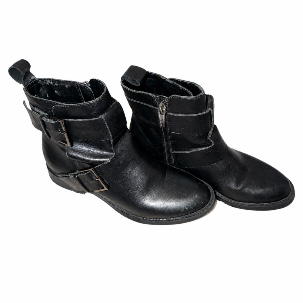 Kenneth Cole Reaction Women’s Black Ankle Boots – Size 6 – Buckle Strap – Used